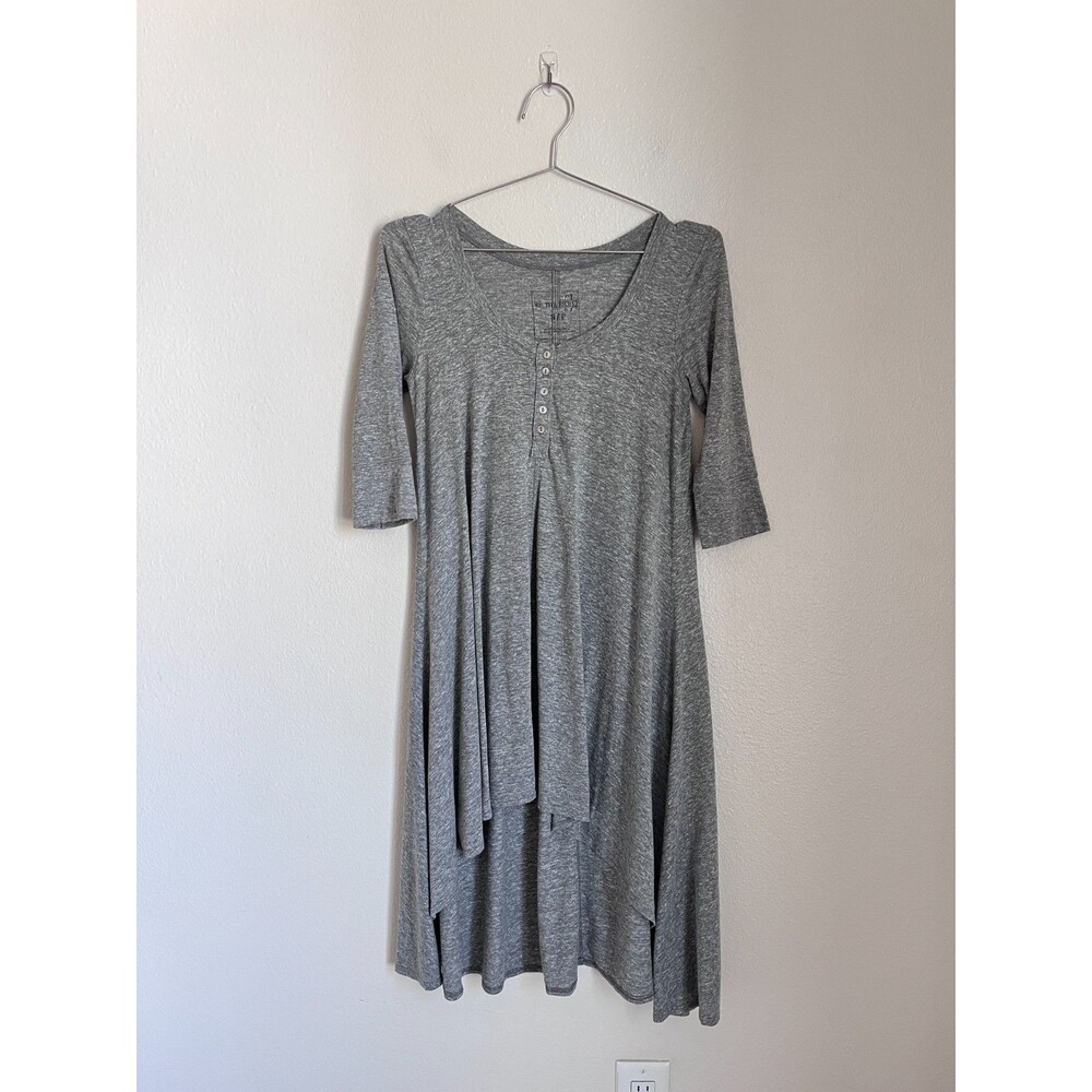 We The Free Hi-Low Drippy Jersey Dress in Heather Gray Size SMALL